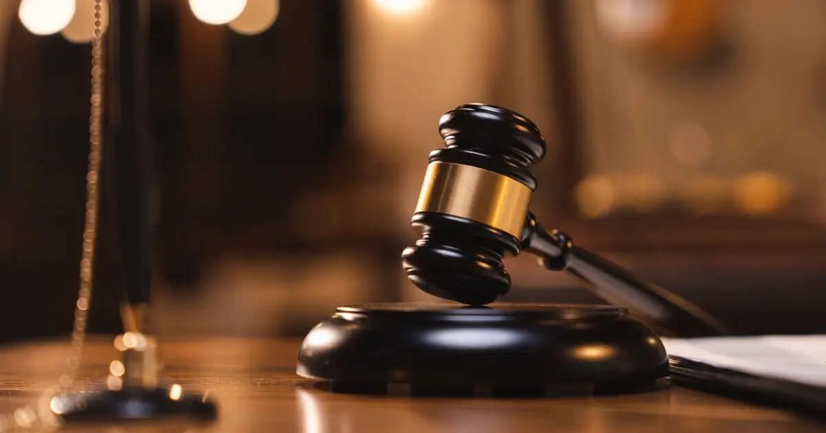 gavel resting on a judges bench