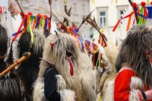 Customs at a Slovenian festival